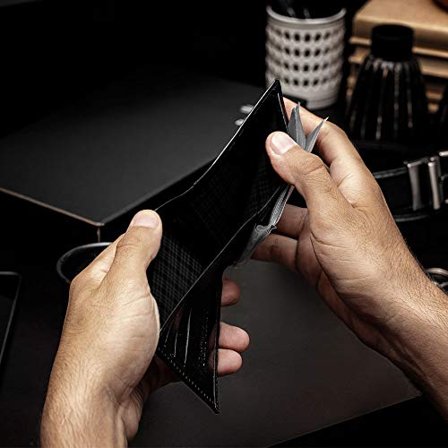 Carteira Masculina em Couro com Porta Cartões Removível + Caneta Executiva em Metal