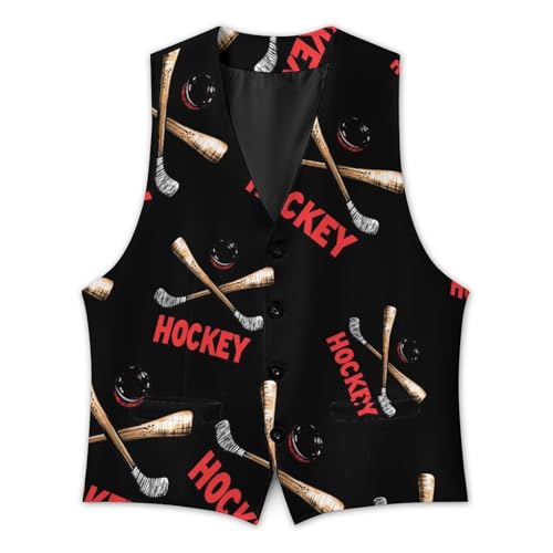 Ice Hockey Mens Slim Fit Suit Vest Dress Waistcoat Casual Business Vest3