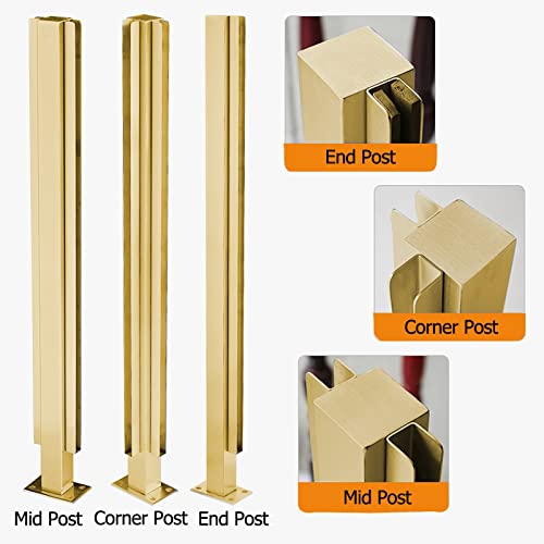 Support de panneau pour poteau de garde-corps de patio et balcon 2351 - 6