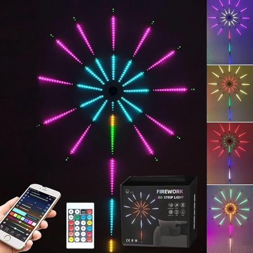 Litehom Firework-Style Smart RGBIC LED Strip | Music & Mic Sync, App + Remote, USB 5 V | Festive Decor for Diwali, Navratri, Christmas, New Year - Image 2