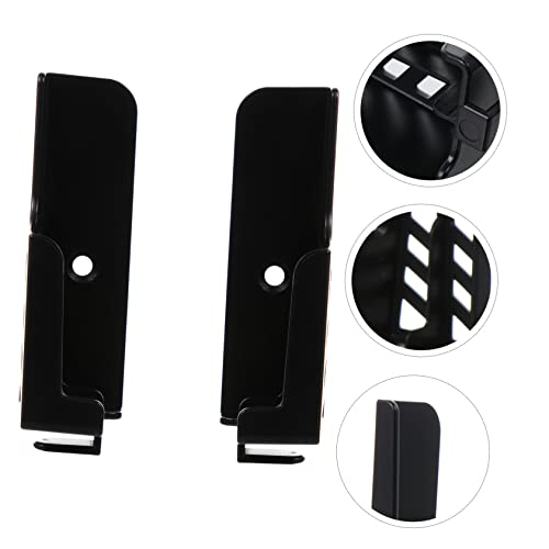 WOONEKY 1 par de adesivos pretos para tablet de cabeceira/para estação de apoio móvel ajustável univ