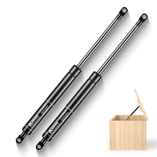 ARANA 200MM 100N Gasdruckfedern, 10KG Gasfeder Ersatz Gasdruckdämpfer Hydraulisch Halterung Für Schranktür, Spielzeugkiste, Bank LId Wohnmobiltür und kreative DIY Anwendungen, 2 Stück