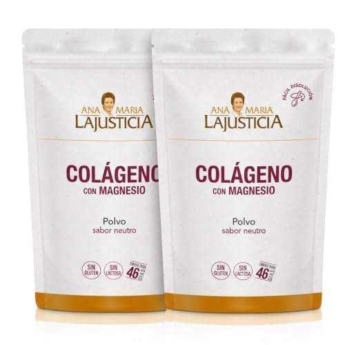 Pack 2 Colágeno con Magnesio Ana María Lajusticia Polvo 350g Sabor Neutro