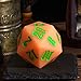 IUSTIDIE 55mm Silicone D20, Glow-in-The-Dark Large D20 Single 20 Sided DND Dice, D20 Giant Dice with Gift Box for Dungeons and Dragons RPG Bar Pub Club Party Classroom Games(Orange Red/Green)