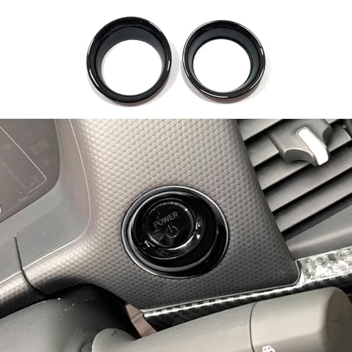 ZUNEIGUNG ホンダ 新型 フィット 4代目 GR系 専用エンジンスターターカバー エンジンスターターリングHonda Fit 専用設計内装 パーツ アクセサリーABS2枚【ブラック】