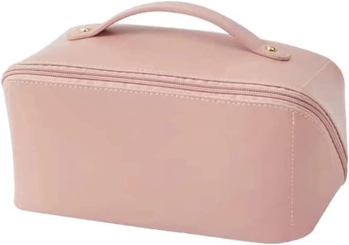 Reise Kosmetiktasche Aus PU-Leder - Wasserdichter Kulturbeutel Mit Großer Kapazität