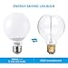 TORCHSTAR G25 LED Globe Light Bulbs, 5.5W Equivalent 60W, 500LM Dimmable, UL & Energy Star Listed, 2700K Soft White, Round Vanity Light Bulbs, Damp Rated, E26 Base, Pack of 3