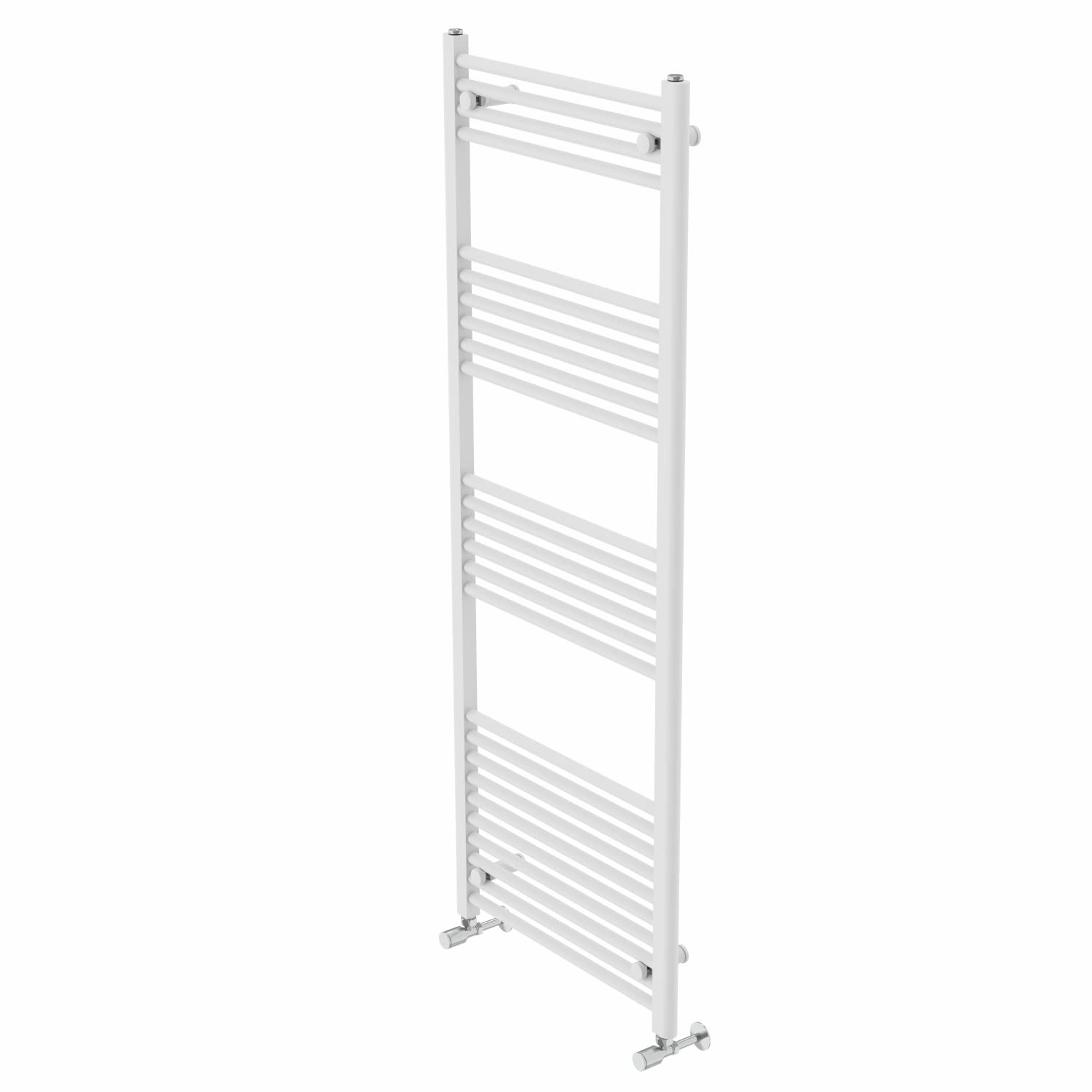Warmehaus Contemporary Straight Bathroom Ladder Radiator Heated Towel Rail 1600 x 600mm Towel Warmer Central Heating White