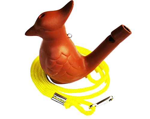 Actopus Clay Ceramic Bird Whistle with Lanyard