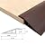 Vinyl-Floor-Transition-Threshold-Strip Self-Adhesive, Threshold 1/2''~3/5'', Door/Carpet-to-Tile-Transition-Strip Reducer, Doorway Edge Trim for Laminate Floor Mat Vinyl Tile, 3.28 Ft (Coffee)