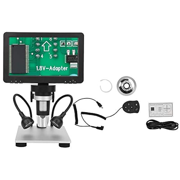 7in Elektronisch Microscoop, met Buikspieren, Aluminium Legering Bediening Voorwaarden Circuit Bord Voorwerpen Microscoop Camera