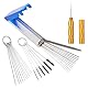 Vergaser Reiniger Set Auto Motorrad Reinigungsset Düsenreinigungsnadeln 13 Reinigungsset 10 Reinigungsnadeln 6 Nylon Bürsten 1 Scharfe Spindel für Motorrad Moped
