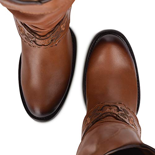 Cuadra Fashion Cowgirl Womens Boots Golden, 1Z01Rs, Size 6.5 #TOP6