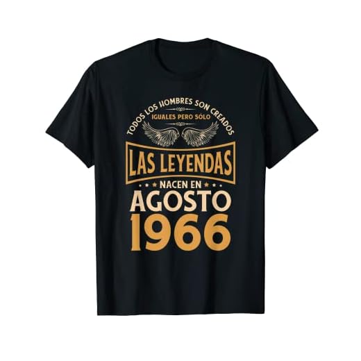 Cumpleaños Hombre Regalos Las Leyendas Agosto 1966 Camiseta