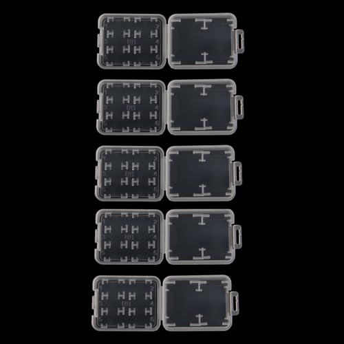 XusLFR 5PCS Standard Memory Card for Case Holder Box