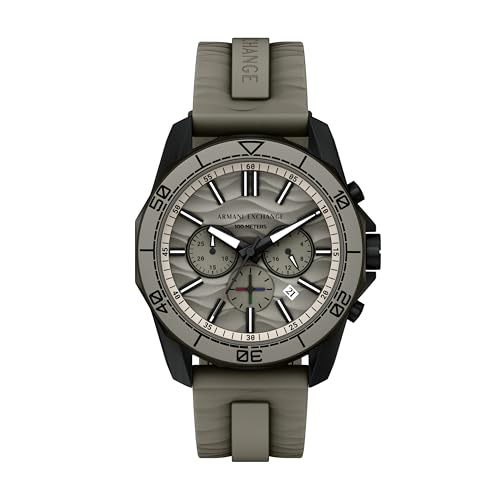 Image of Armani Exchange A|X Dive-Inspired Stainless Steel Watch for Men