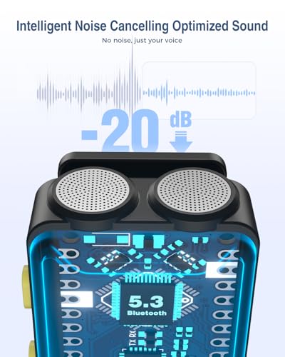 PQRQP Wireless Microphone for iPhone, iPad, Android(Lightning/USB C), Dual Microphones 20 H Battery Life, Mini Microphone, Cordless Double Mics for Video Recording, YouTube, TikTok, 164FT - Image 3