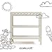 Storkcraft Morningside Changing Table (Frosted Oat) – GREENGUARD Gold Certified Baby Changing Table, Includes Waterproof Diaper Changing Pad, Easy 30-Minute Assembly, 2 Open Shelves for Storage