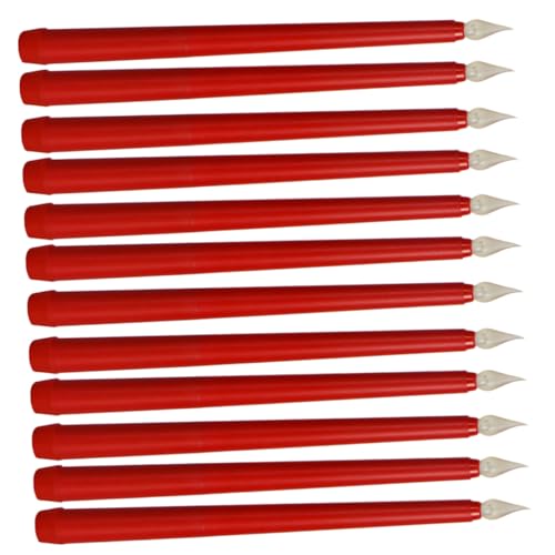 Velas Cónicas LED Rojas para Decoración en Fiestas y Celebraciones Familiares