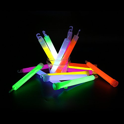 Novelinks 50 Pcs 6'' Premium Glow Sticks Bulk - Glow Necklaces Bulk Light Up Necklaces Bulk Glow In The Dark Necklaces #TOP6