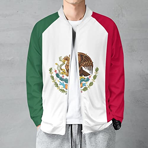 Fattyeery Mens Pullover Jacket Mexican Flag Autumn Soft and Comfortable Loose Hip-Hop for Men Long-Sleeved Sweatershirt for Boys 4XL2