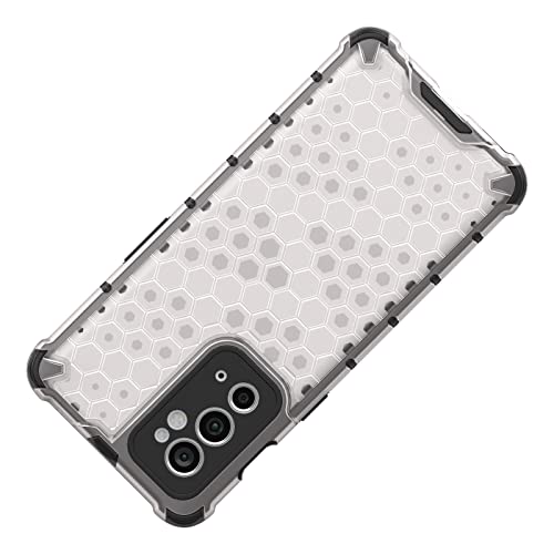 Image of Glasgow Back Case Cover Compatible with OnePlus 9RT 5G (Honeycomb Pattern) - Transparent