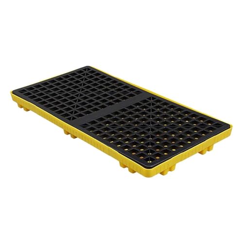 Piattaforma modulare di contenimento delle fuoriuscite con sistema di drenaggio, a prova di perdite e durevole per una gestione efficiente delle fuoriuscite di materiali pericolosi, olio e sostanze