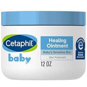 Cetaphil Baby Healing Ointment, Diaper Rash Ointment Soothes and Protects Baby’s Irritated Skin, Skin Protectant For Dry Skin, 12oz