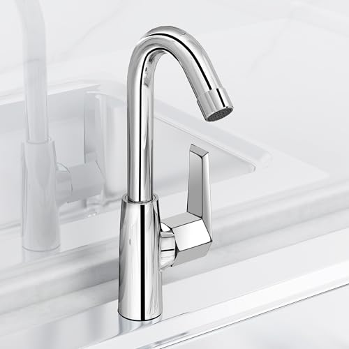 Image of Plantex Kitchen Taps for Home Sink with 360 Rotation /Sink Tap for Kitchen Basin with Teflon Tape /Kitchen Faucets for Sink -Chrome (Celesiya-1246)