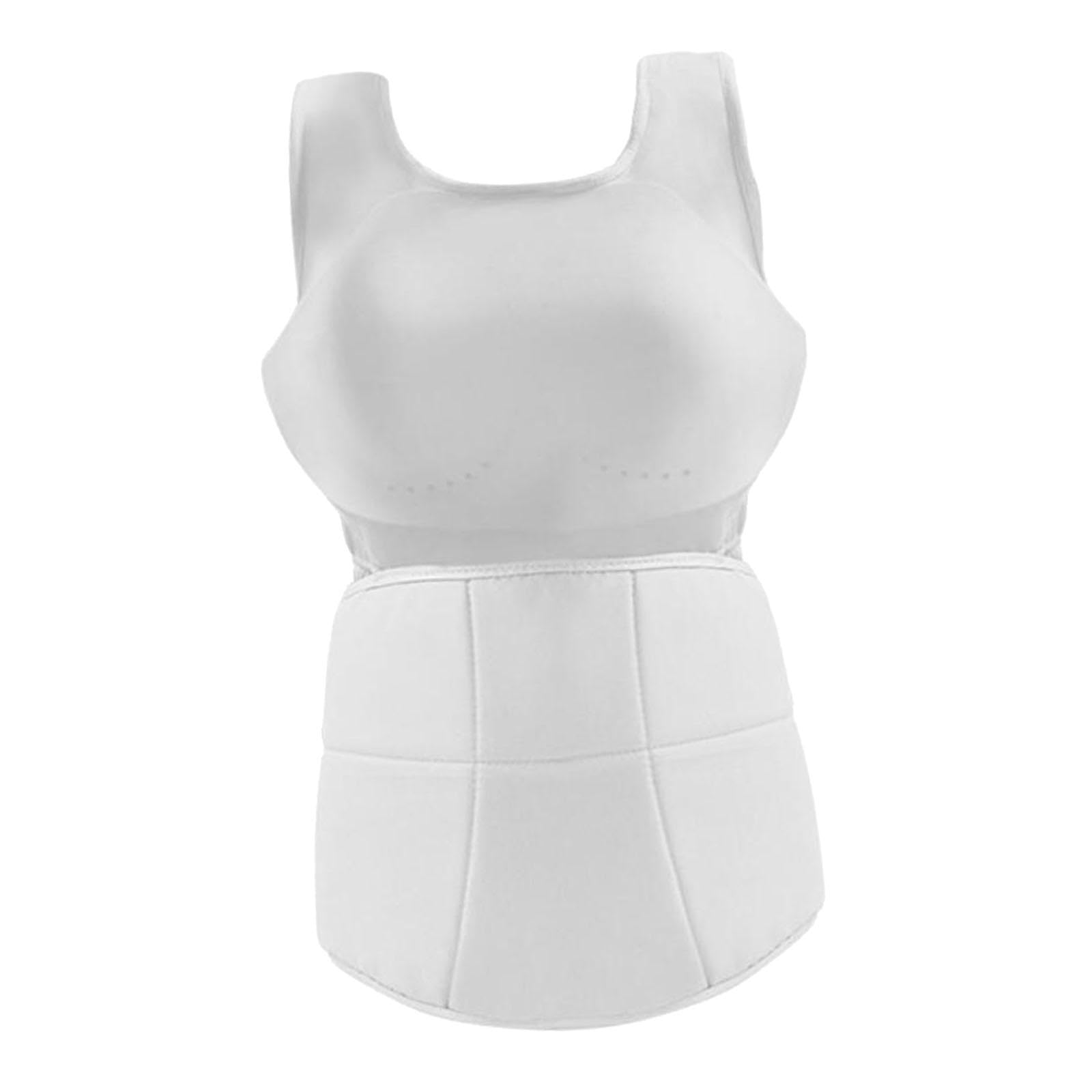 predolo Protection Abdominale et Pectorale de Karaté pour Femmes, Plastron de Boxe, Protège Poitrine de Boxe, Gilet de Protection Réutilisable et Léger, Poitrine pour La Boxe Les Spectacles