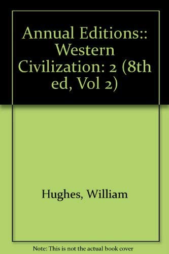 Annual Editions:: Western Civilization (8th ed,... 1561343757 Book Cover