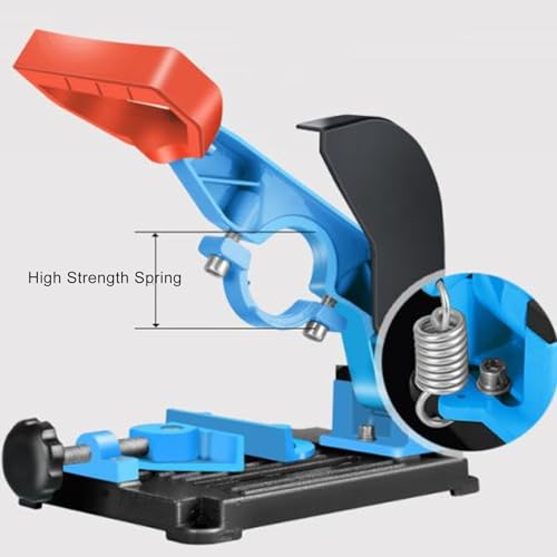 Angle Grinder Stand, Angle Grinder Fixed Bracket Polishing Machine Conversion Cutting Machine Table Saw, Adjustable 45 Degree Clamp with Protective Cover