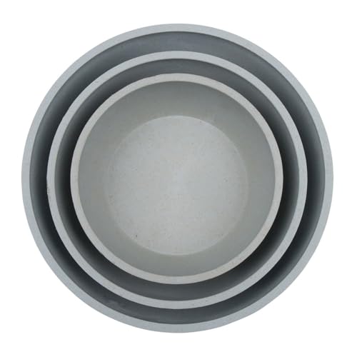 District 70-5347 - Bamboo Hundenapf - Eisblau - Small: 14 x 14 x 5, 2 cm (570 ml), Small (570 ML)