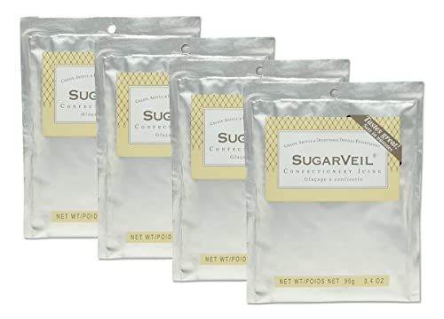 SugarVeil® 4-pack of 3.4 oz SugarVeil Confectionery Icing