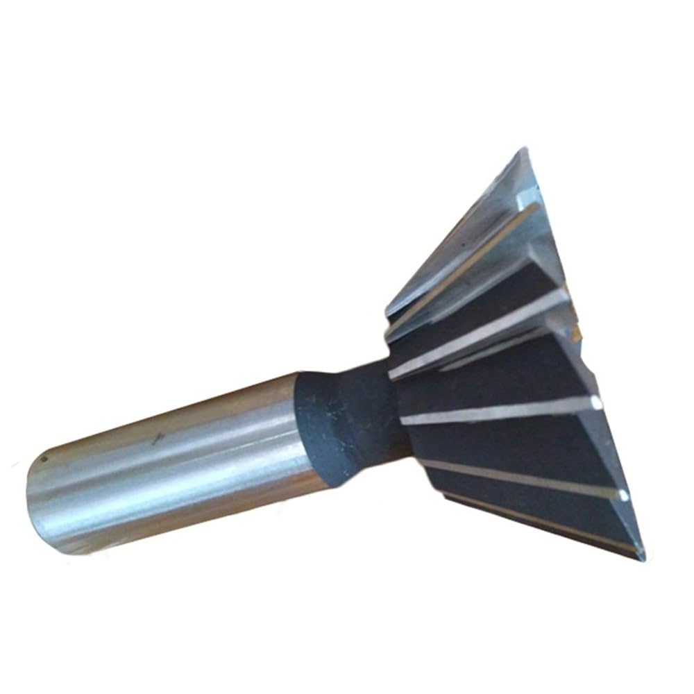 Frez trzpieniowy z prostym chwytem Trzpień frezarski, frez trzpieniowy, frez HSS do połączeń na jaskółczy ogon 60 stopni 10-60 mm x 60 mm, dwustronny, prosty trzonek 1 szt.(60mm x 60)