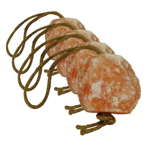 Image of Horsemen's Pride 100% Himalayan Salt Block on Rope for Horses,7.5 Pounds (Pack of 4)