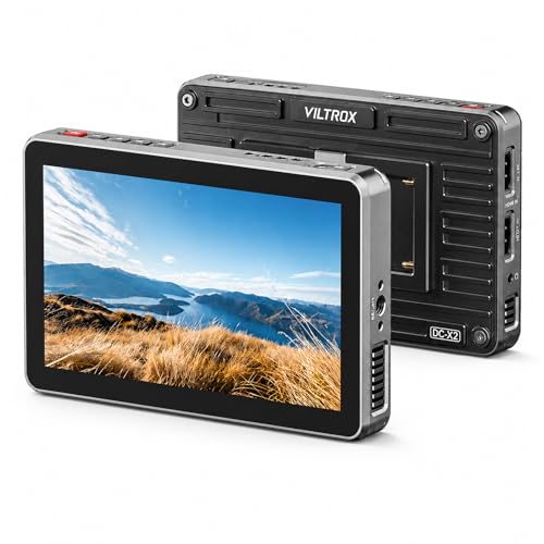 VILTROX DC-X2 6 IPS Camera Field Monitor Touch Screen HDMI DSLR Monitor 4k Camera Monitor with Sunshade Hood for Sony Canon Nikon