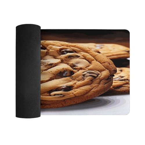 Base para mouse grande de caucho antideslizante estilo Chocolate Cookie miniatura 3