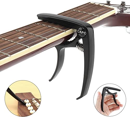 MuzcYM Capodastre pour guitare acoustique et électrique à 6 cordes, capodastre pour guitares acoustiques et électriques… - Les Beatles, Paul McCartney, John Lennon, RIngo Starr, George Harrison MuzcYM Capodastre pour guitare acoustique et électrique à 6 cordes, capodastre pour guitares acoustiques et électriques… – Image 4