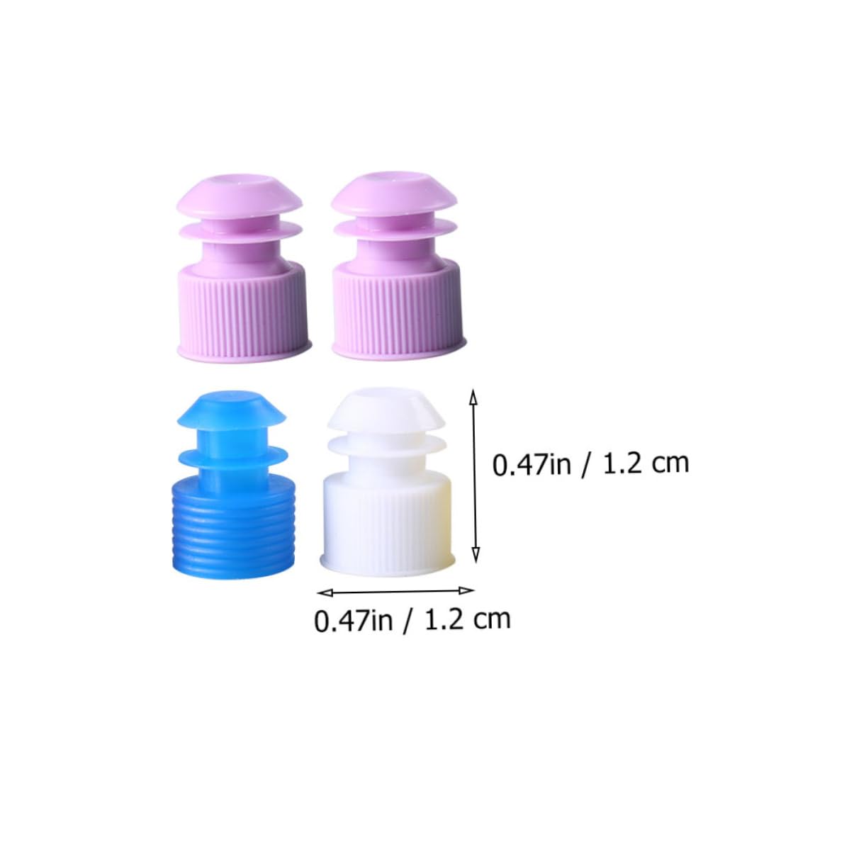 NAMOARLY 100pcs Test Tube Stopper Test Tubes Graduated Cylinder Cap Screw Bottle Stopper Screw Stopper Bottle Plugs Test Tube Plug Screw Tube Plug Test Tube Screw Test Tube Cork Plastic