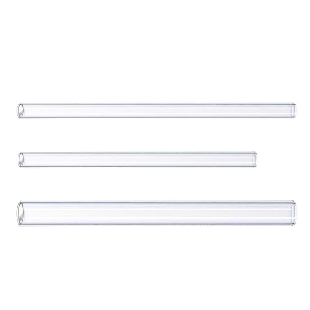 Transparente Glasröhre 1 Stück Rohrschauglas Kesselteile Zylinder, rundes gerades Glasrohr mit hohem Borosilikatgehalt, Höhe 200 mm(85x9mm)