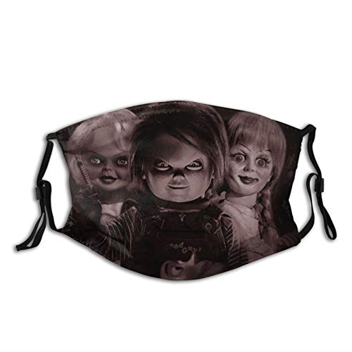 Anna-Belle Dools Anti-Dust Mouth Masks Reusable Adjustable Face Cover Scarf for Adults Child 1 PCS Black