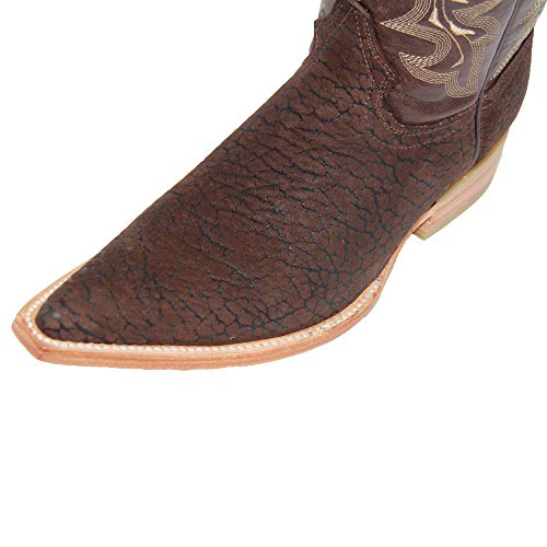 Western Shops Mens Leather Cowboy Boot Snip Toe Western Leather Boot3