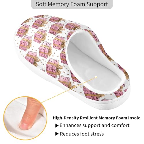 Fuzzy Memory Foam Slippers for Women/Men Leopard Print Gifts Pattern Fluffy Winter House Shoes Indoor and Outdoor3