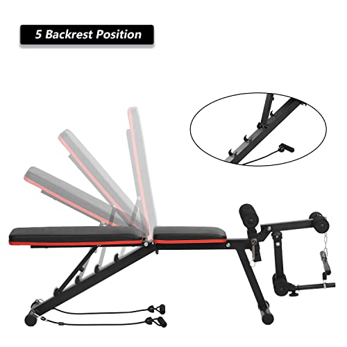 Zenova Workout Bench Adjustable Weight Bench And Weights Dumbbells Sets, Exercise Bench Strength Training Bench For Full Body Workout For Home #TOP2