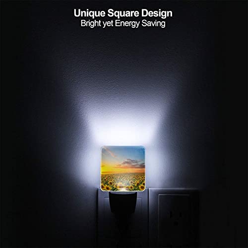 Unkvrol Sunflower Blooming Sunset Led Night Light，Decorative Plug In Nightlights，With Smart Auto Dusk To Dawn Night Light For Bedroom, Kitchen, Nursery, Bathroom #TOP4