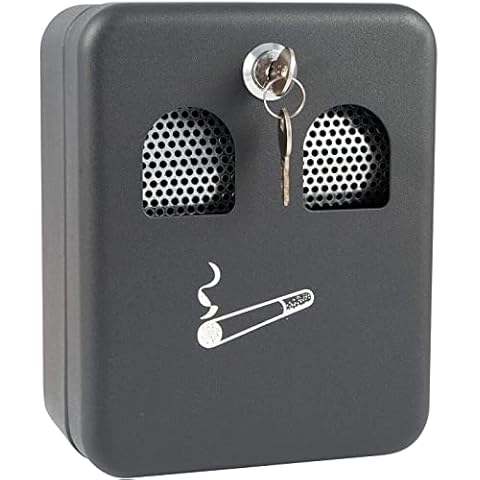 Ash bin Wall Mounted Ashtray Outside Pub Garden Office Smoking Box Tray Cigarette Cover
