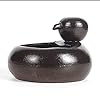 Innenbrunnen Innenbrunnen Keramik Handgefertigter Desktop-Brunnen Büro Wohnzimmer Luftbefeuchter Mini-Desktop-Brunnen Und Zirkulierende Wasserpumpe Wohnkultur (Schwarz) Indoor Relaxation Desktop Foun