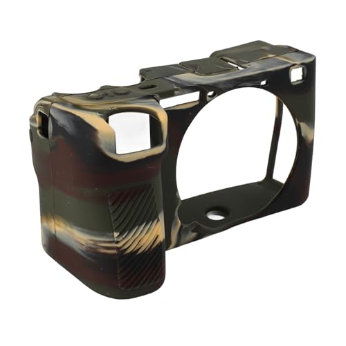 Funda para cámara para A6700 protectora de silicona flexible verde