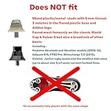 Grassroots Gear Stud replacement tool for Adidas studs with 6mm thread. Durable stud key with metal teeth compatible with Adidas Football & Rugby Boots inc Predator F50 Copa RS15 - Image 8